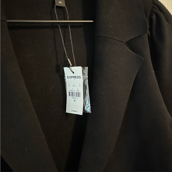 Express puff sleeve sweater blazer - Picture 2 of 4
